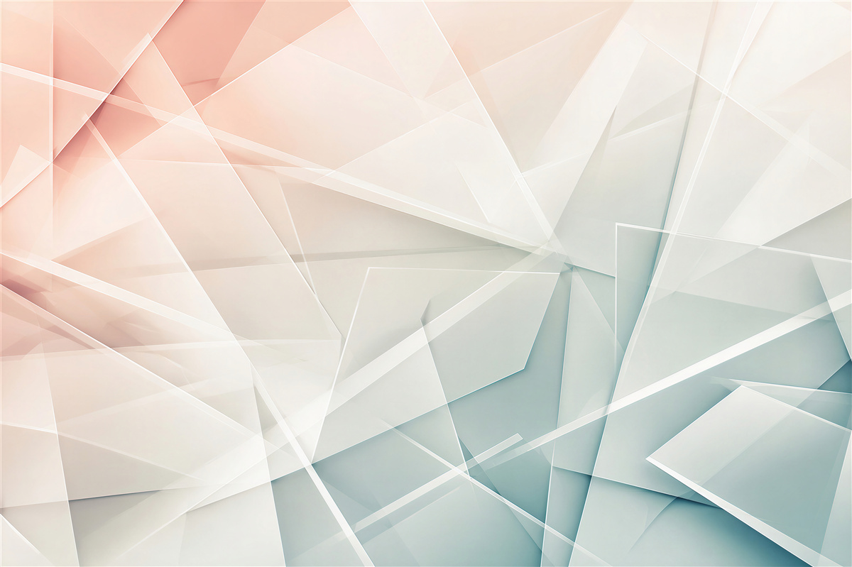 Fotobehang geometrische pastel abstractie roze blauw voor een moderne woonkamer