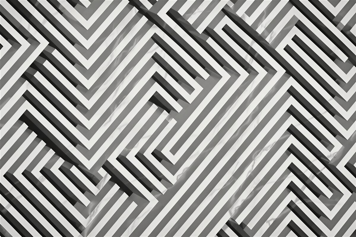 Fotobehang geometrisch beige 3D met marmerpatroon modern
