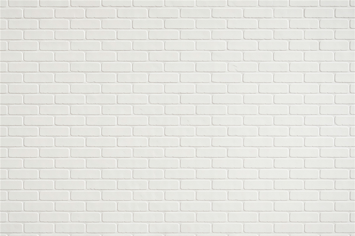 Fotobehang witte bakstenen muur