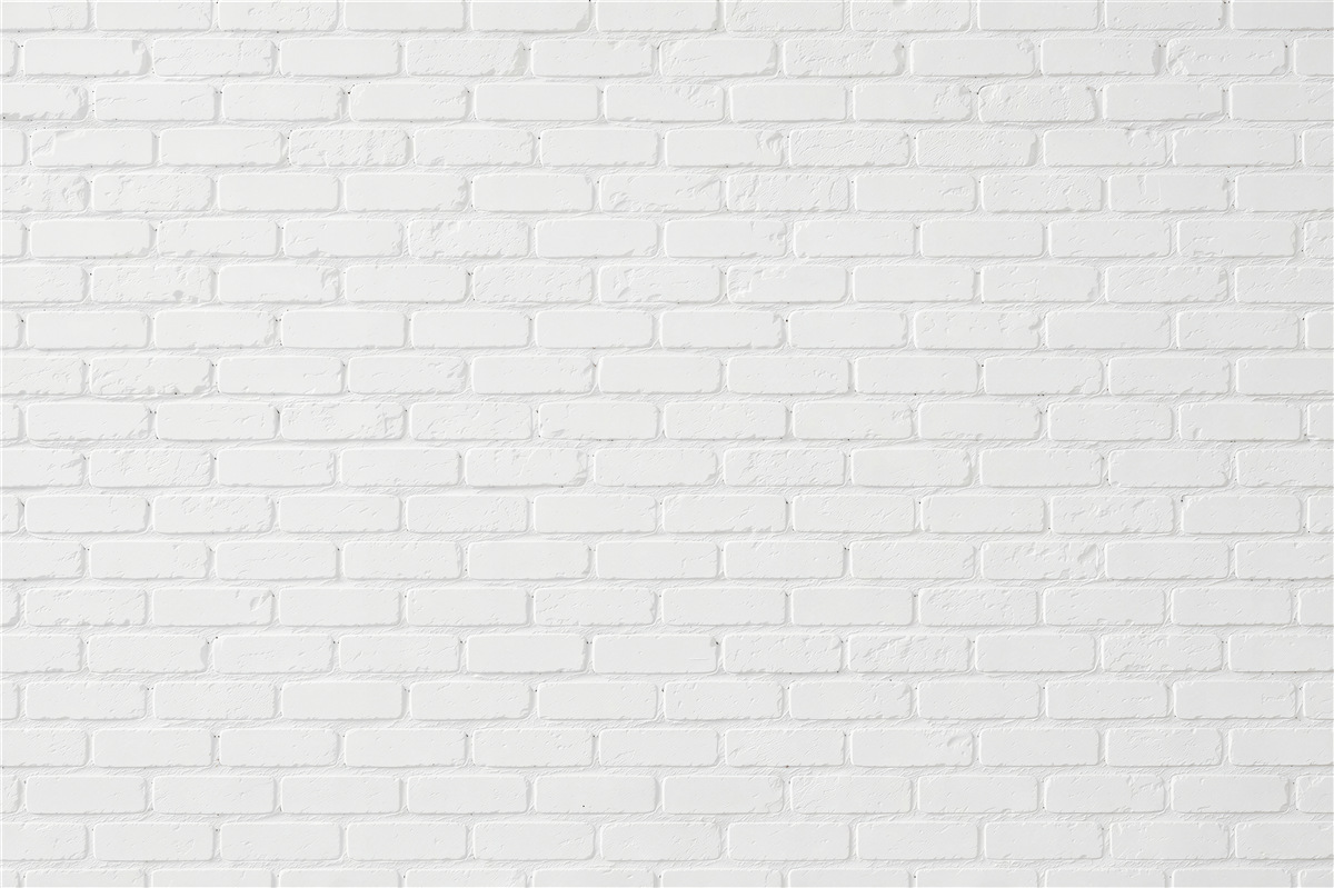 Fotobehang witte bakstenen muur