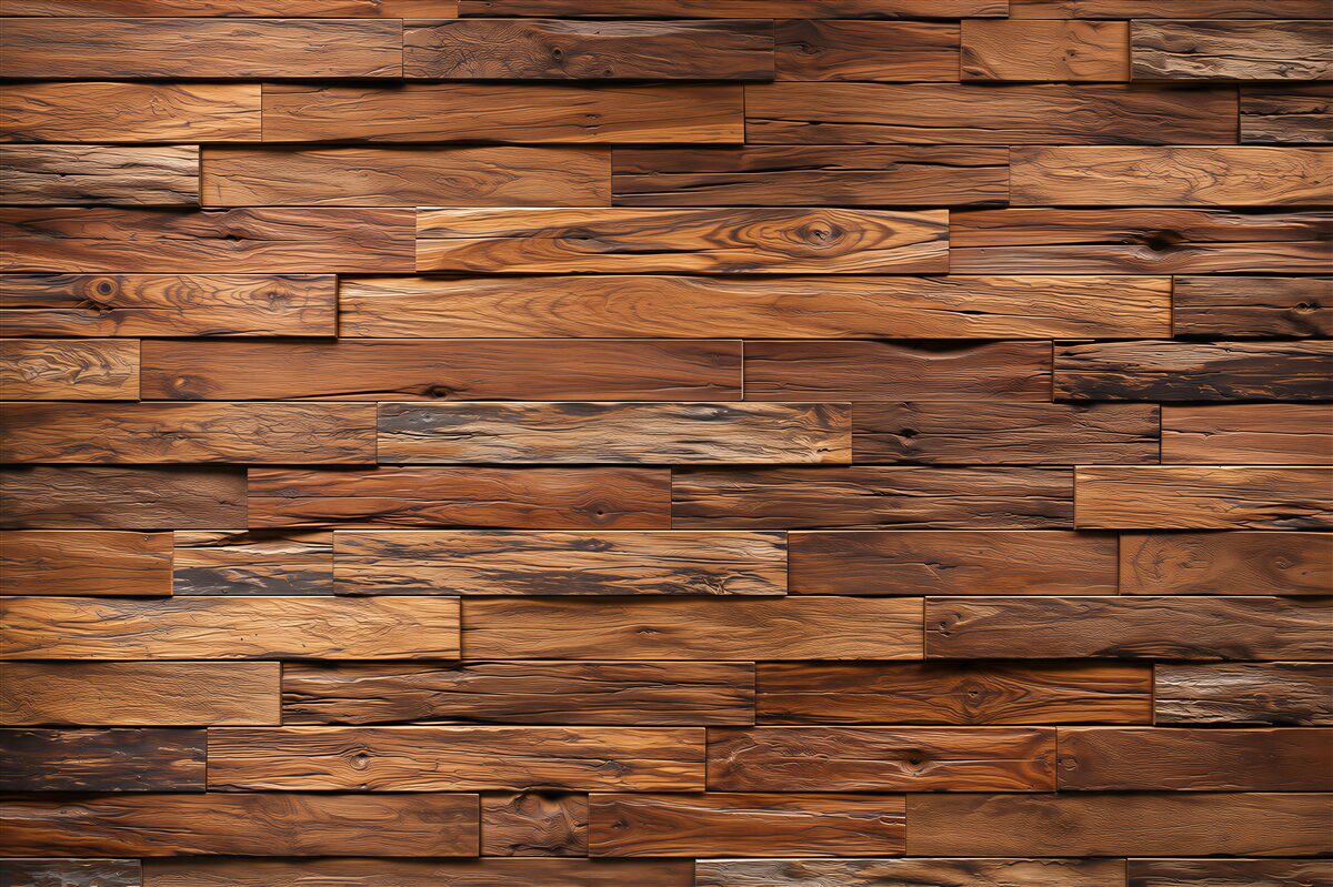 Fotobehang oude bruine houten plank