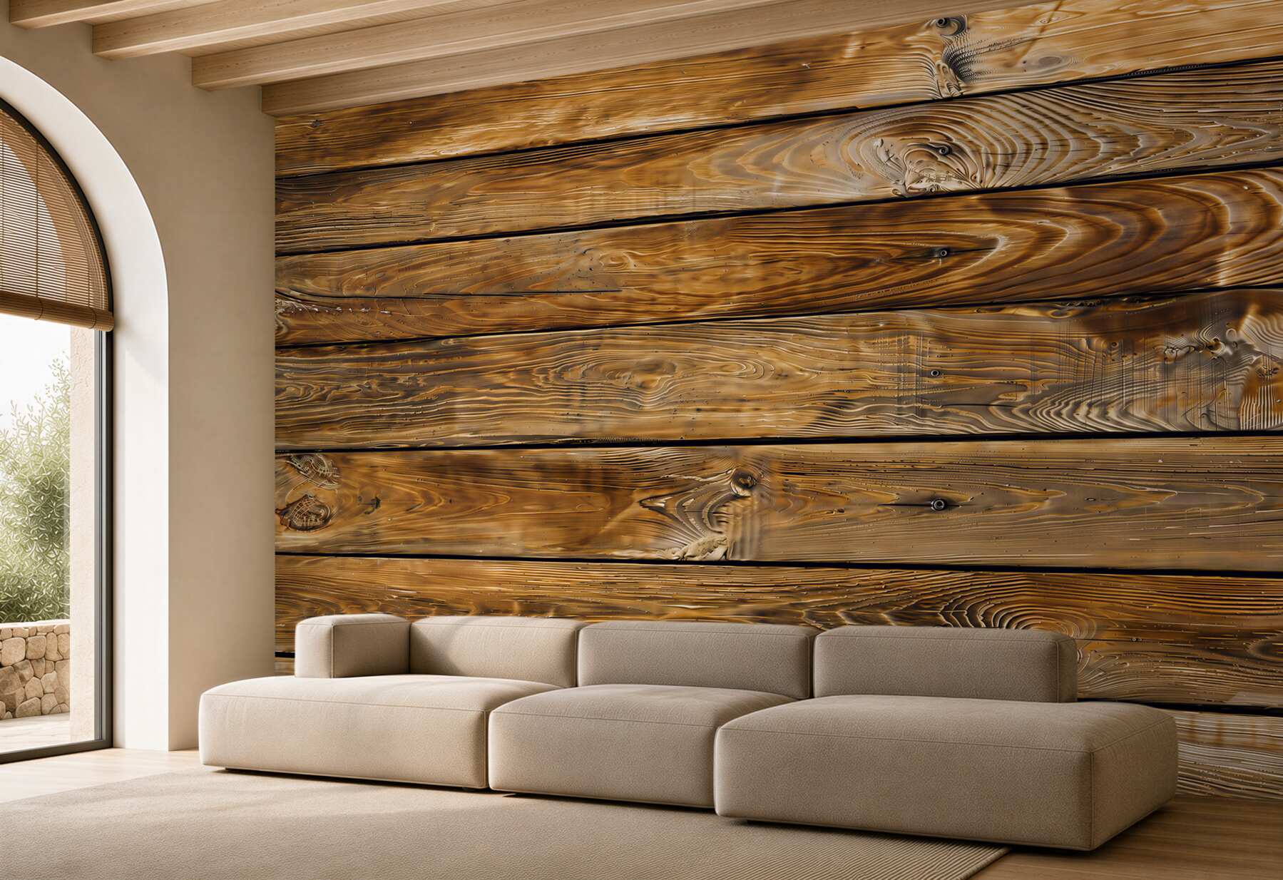 Fotobehang oude houten achtergrond