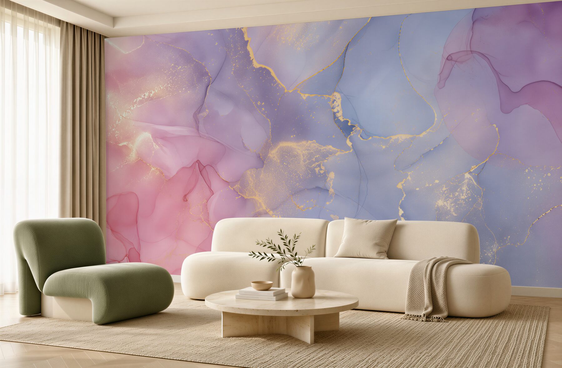 Fotobehang pastel acryl achtergrond
