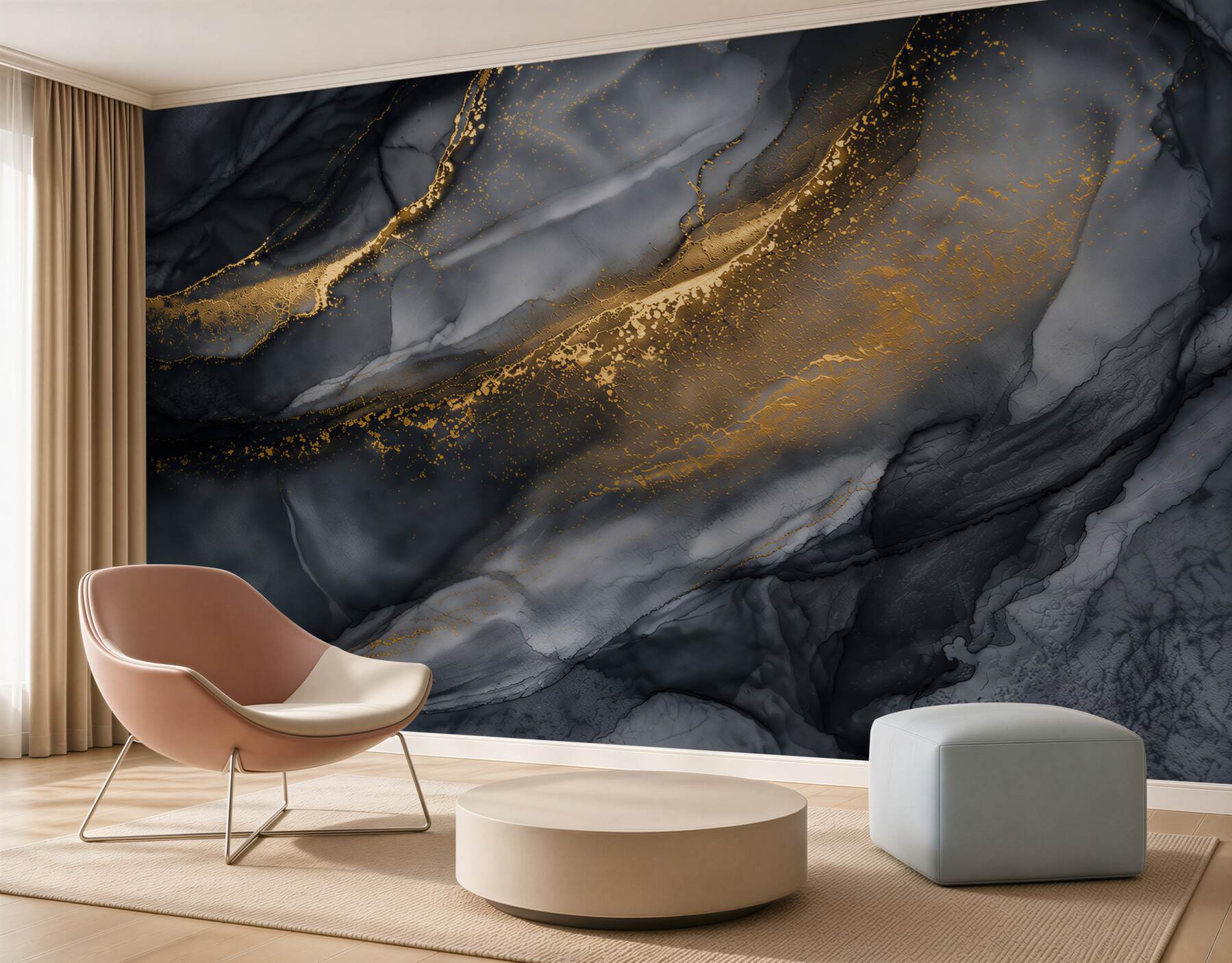 Fotobehang premium abstracte marmer