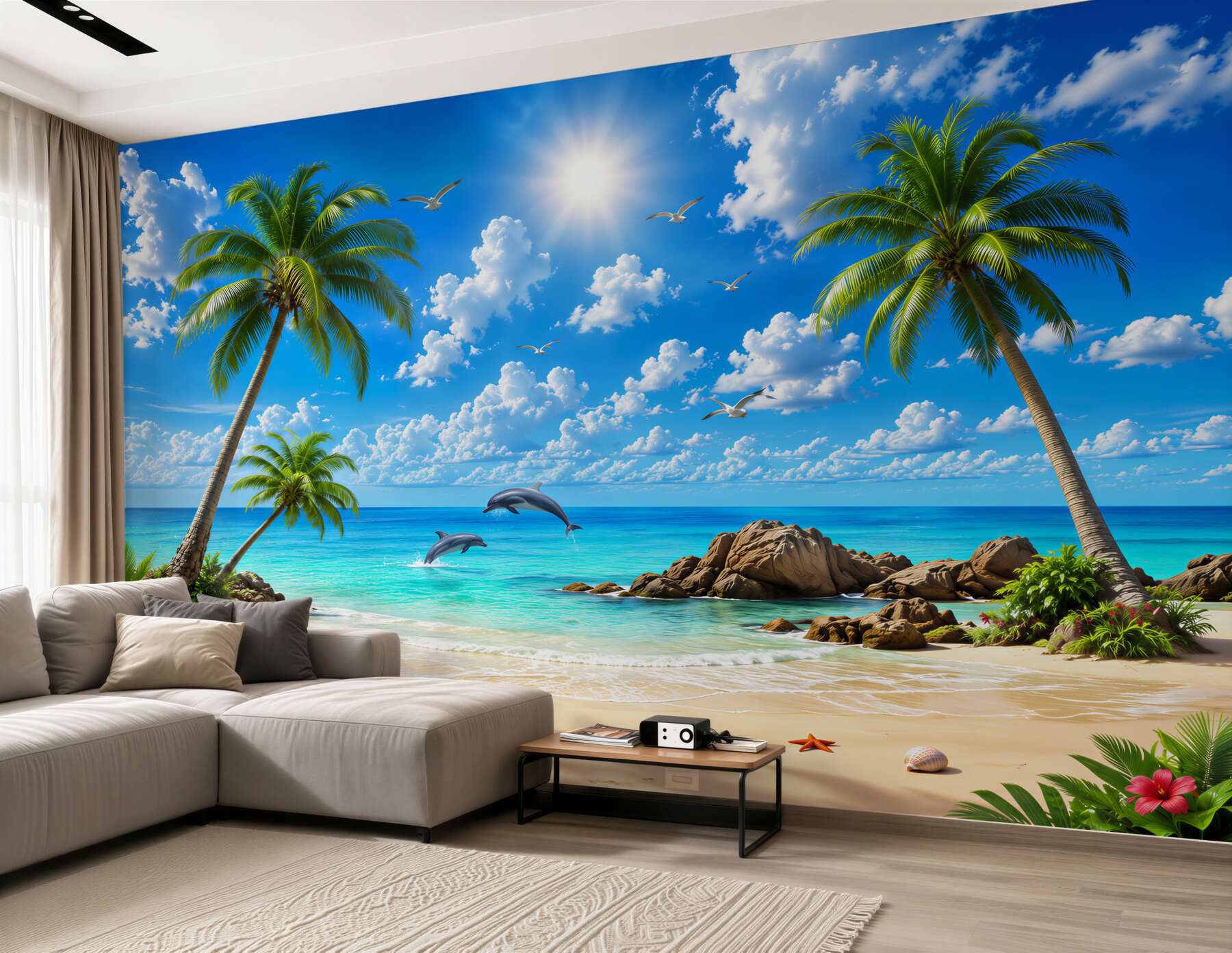 Fotobehang zee tropisch strand natuur