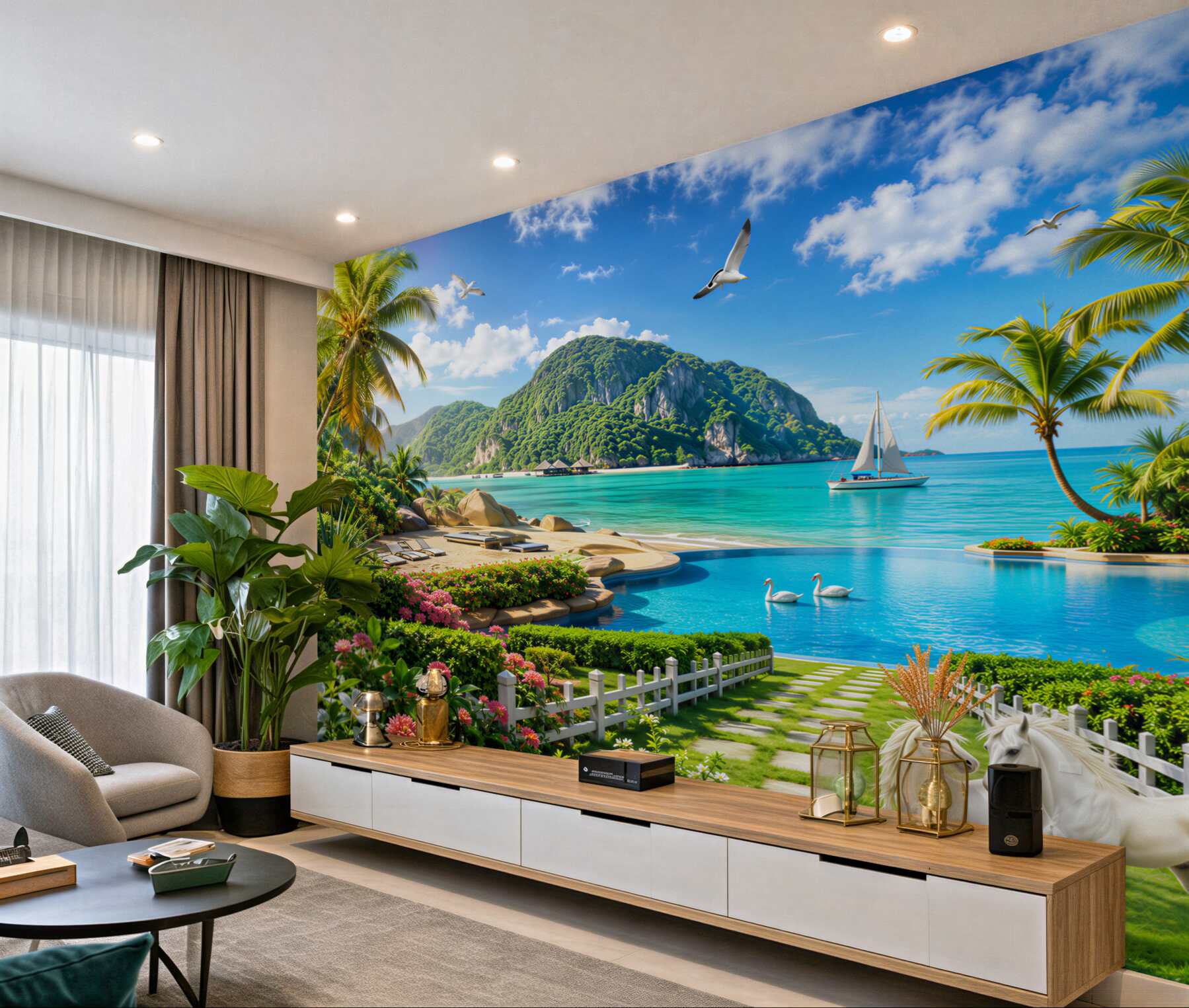 Fotobehang tropisch paradijs