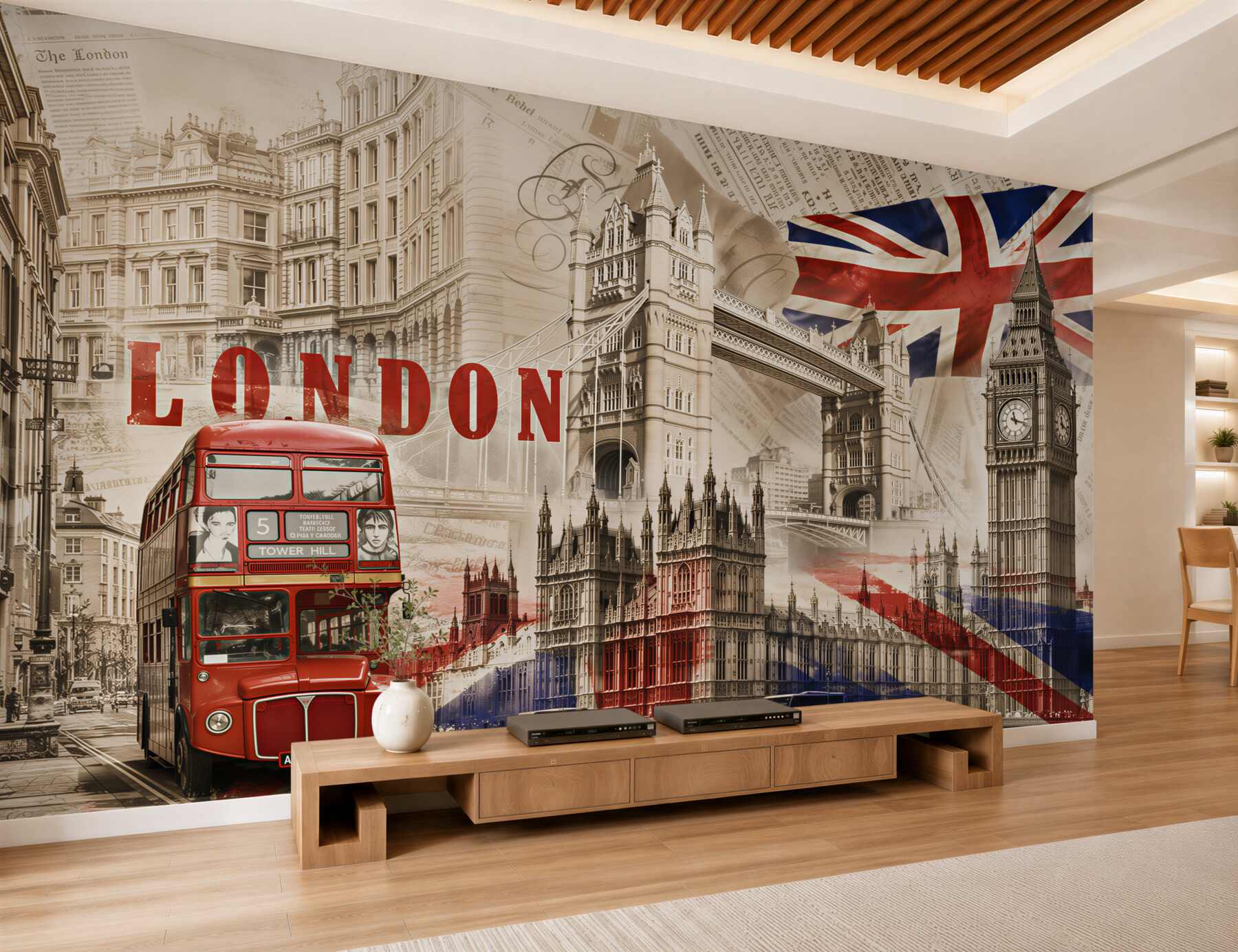 Fotobehang belangrijkste symbolen van Londen