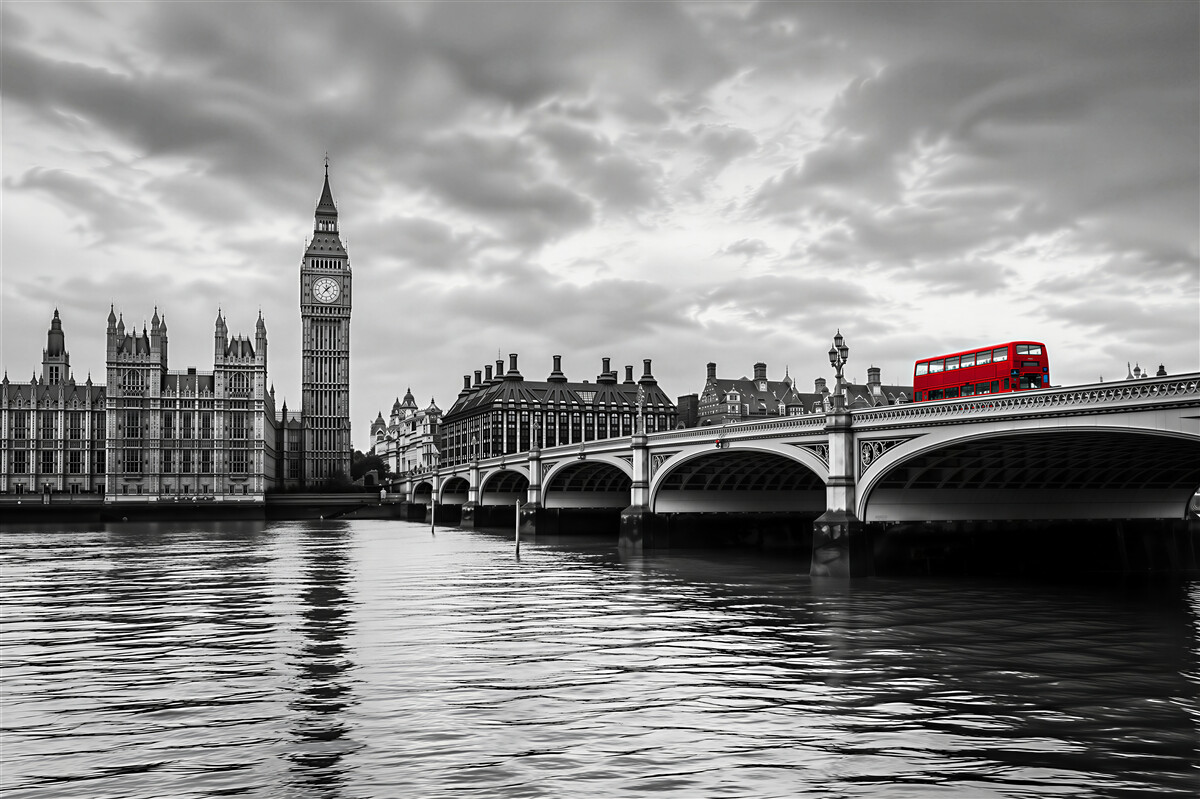 Fotobehang Brug over de Theems, Londen