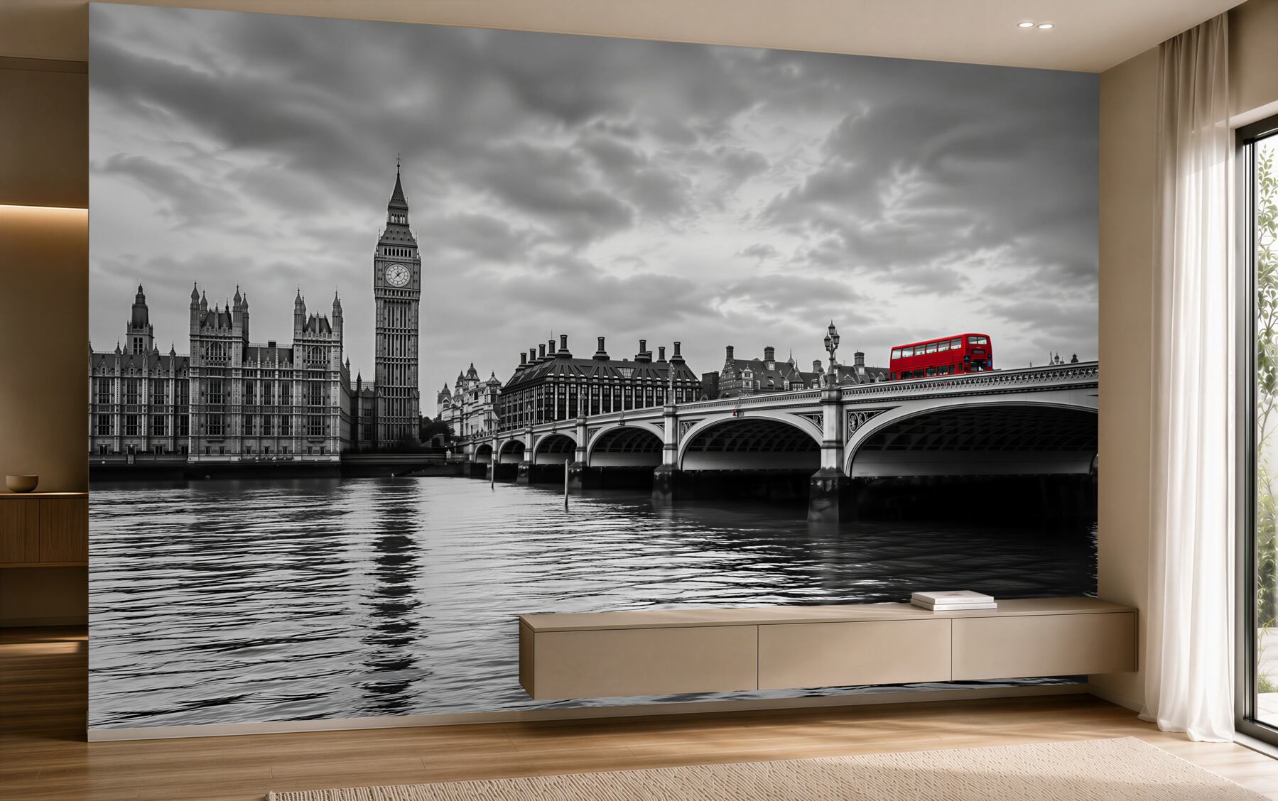 Fotobehang Brug over de Theems, Londen