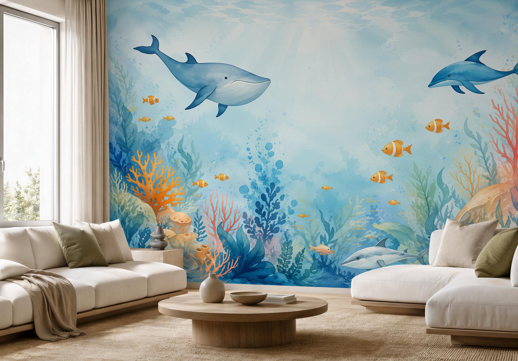 Fotobehang mysterieuze onderwaterwereld