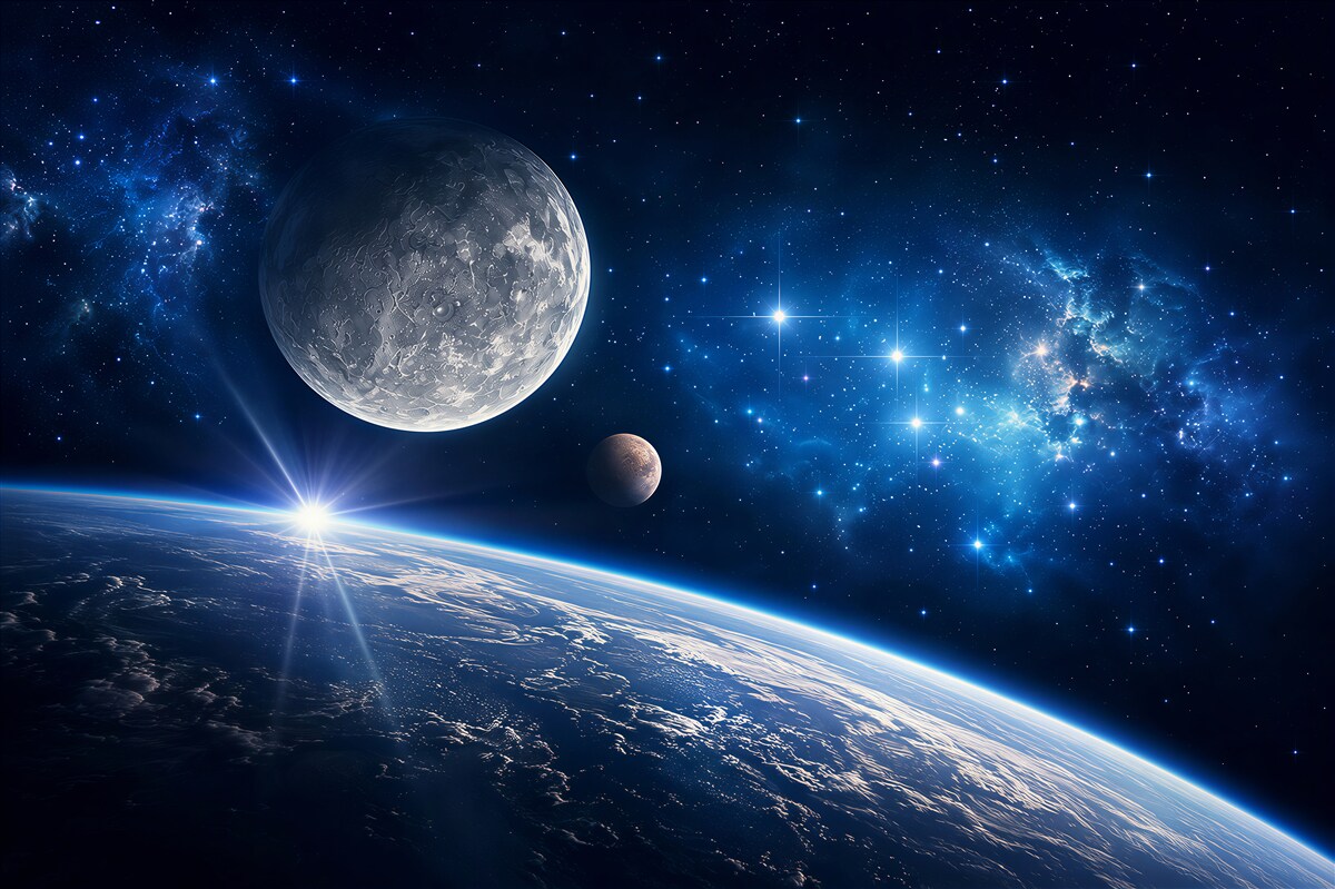 Fotobehang Kosmische ruimte, lucht en atmosfeer