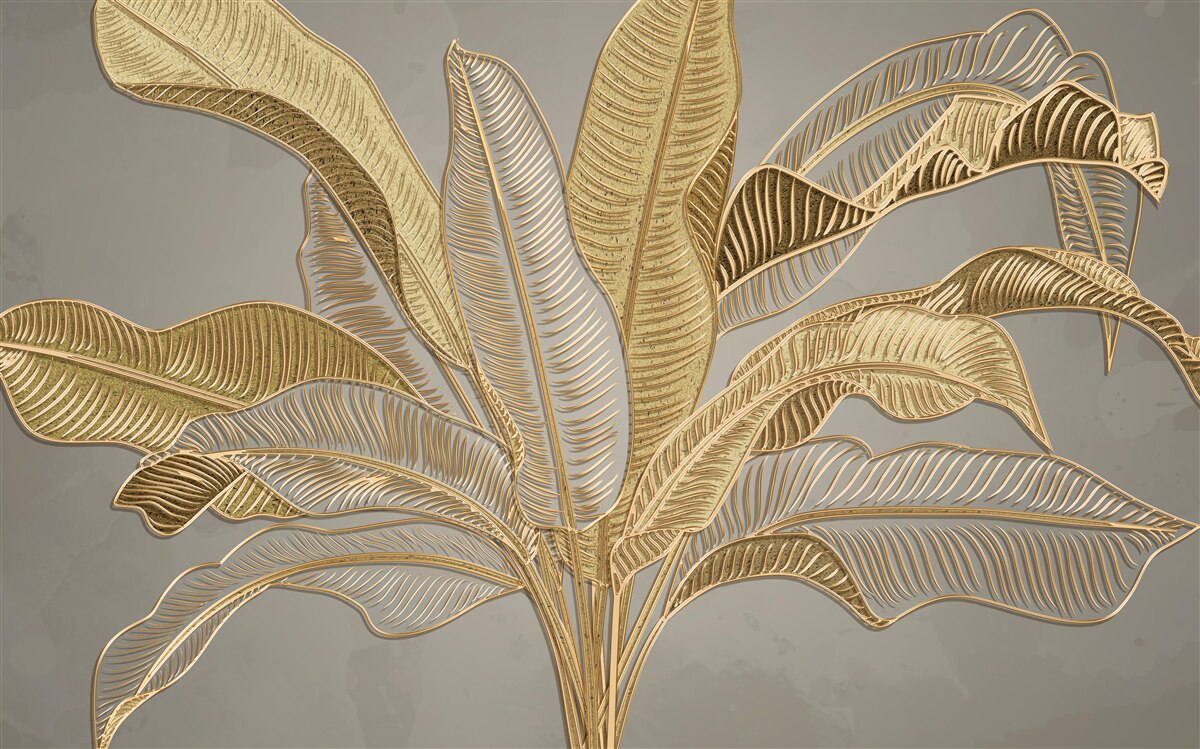 Fotobehang gouden palm 2