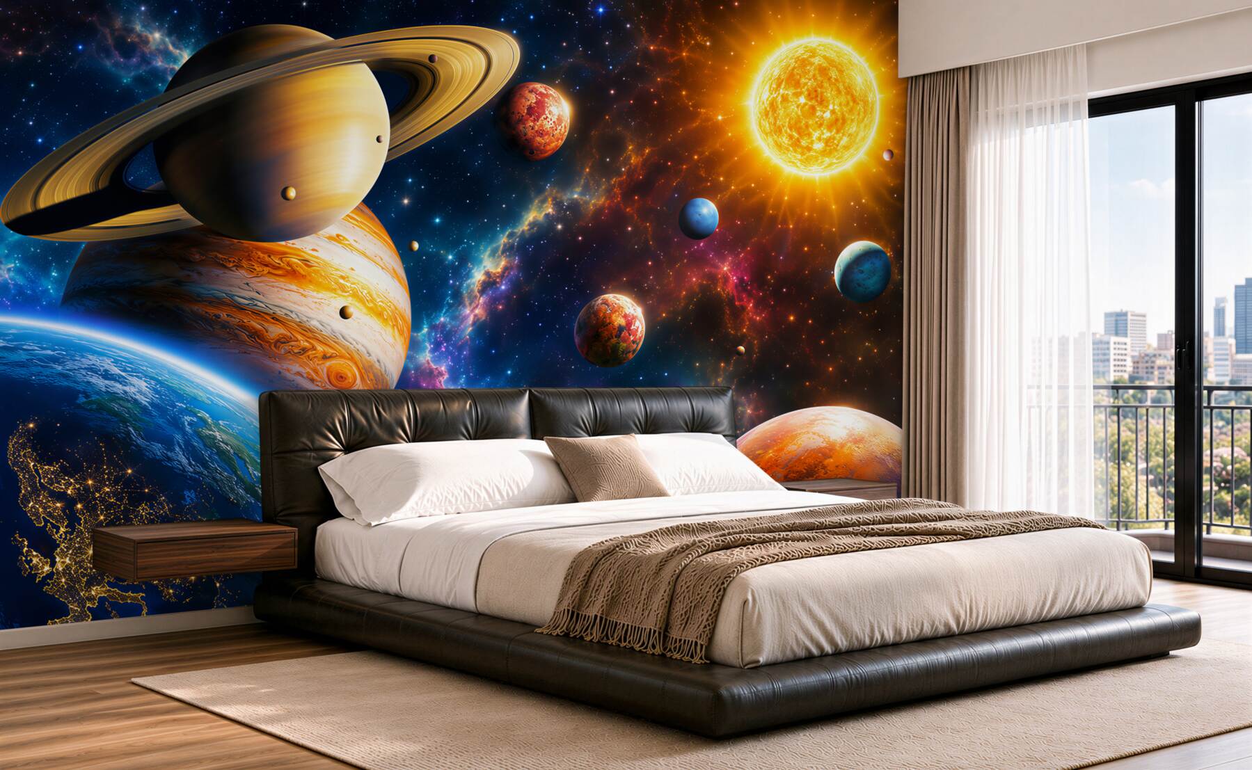 Fotobehang Kleurrijke galaxie