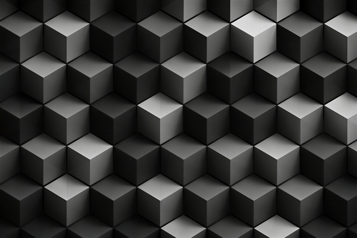 Fotobehang Moderne grijs-beige 3D geometrische hexagonen