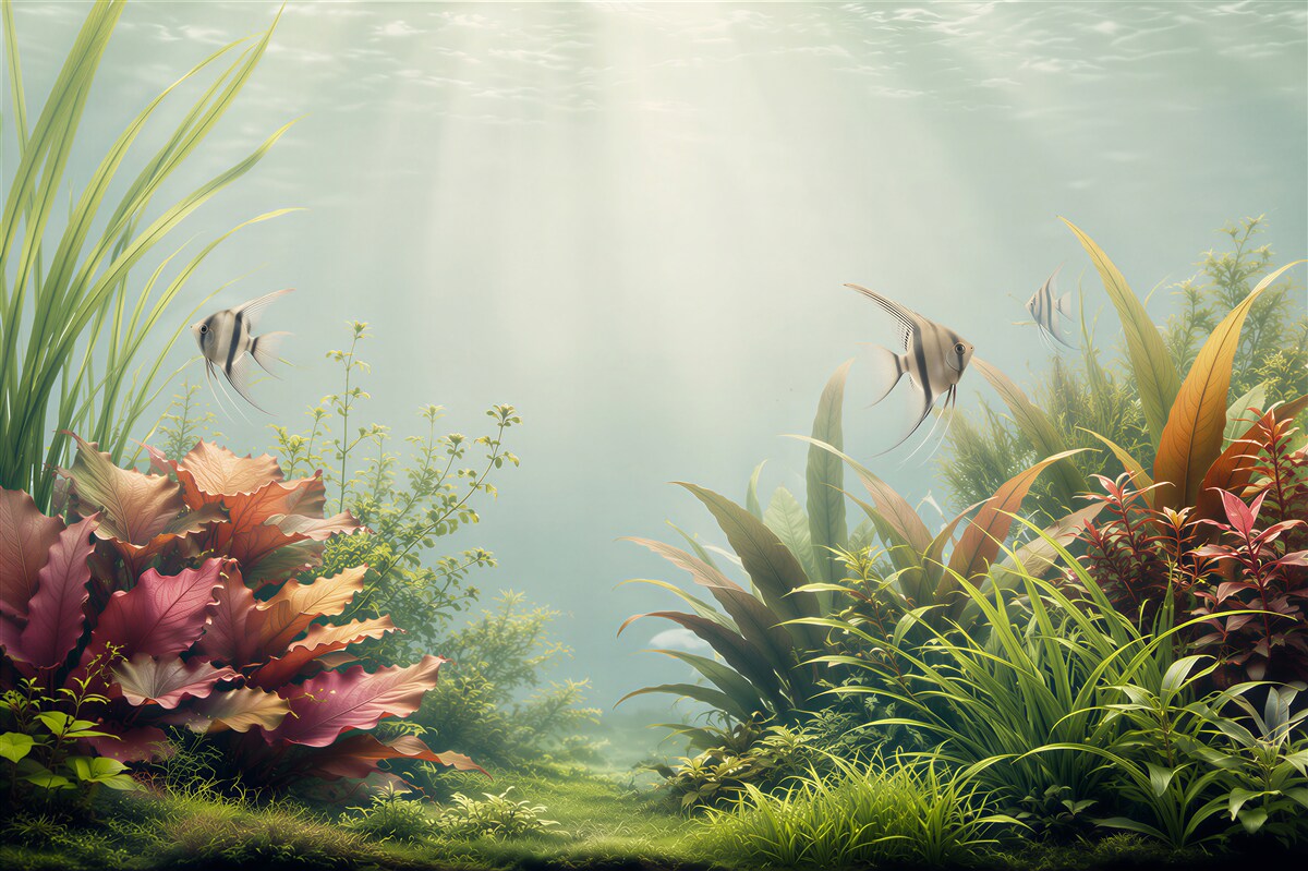 Fotobehang Decoratief aquarium