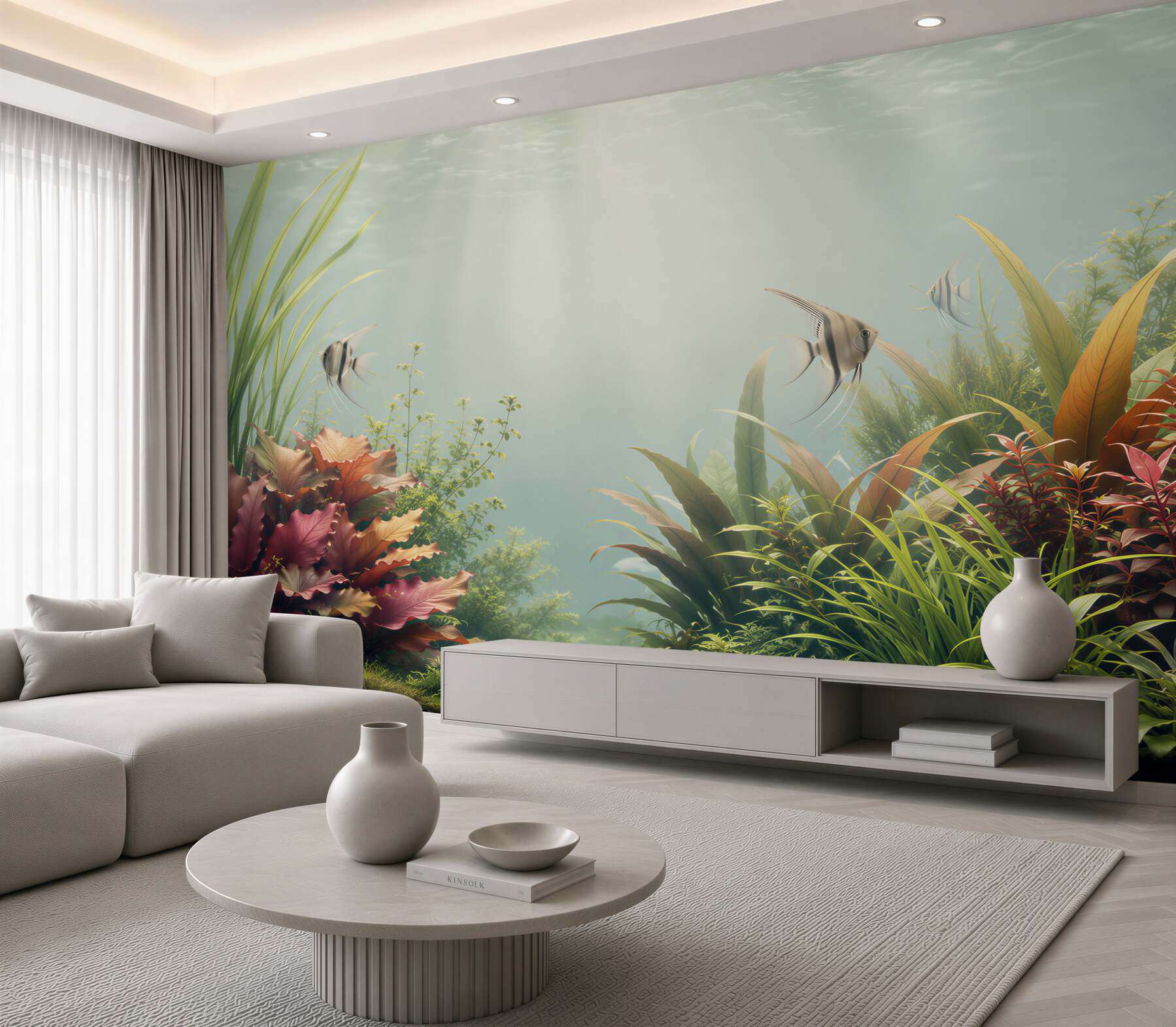 Fotobehang Decoratief aquarium