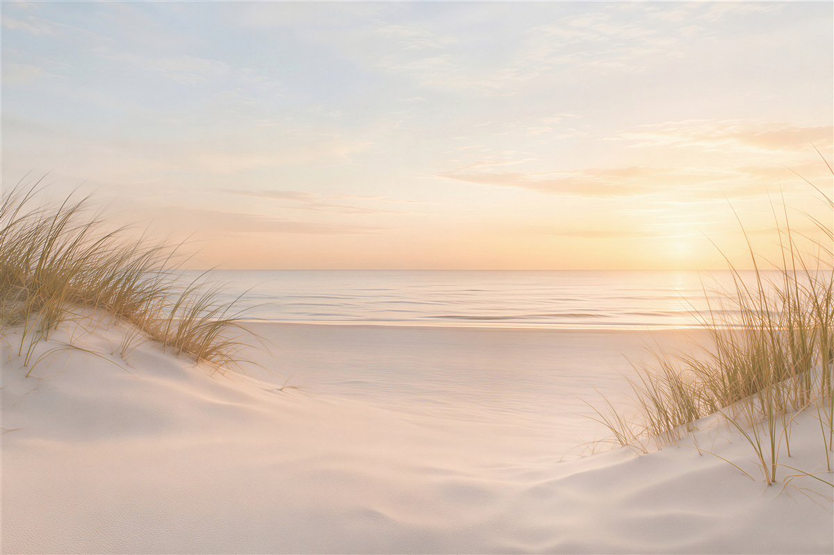 Fotobehang Zonsondergang aan de Oostzee