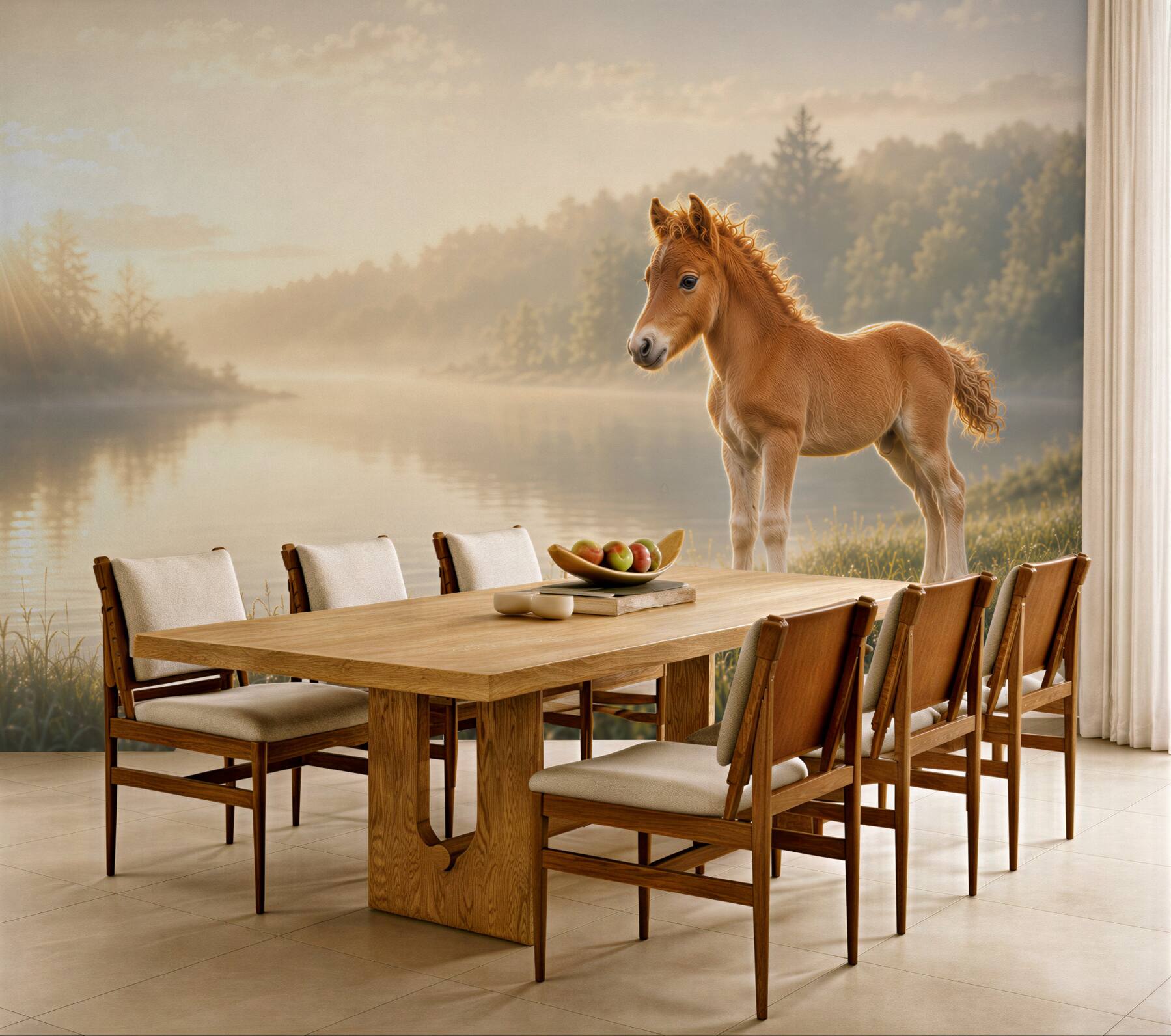 Fotobehang Mini Falabella veulen