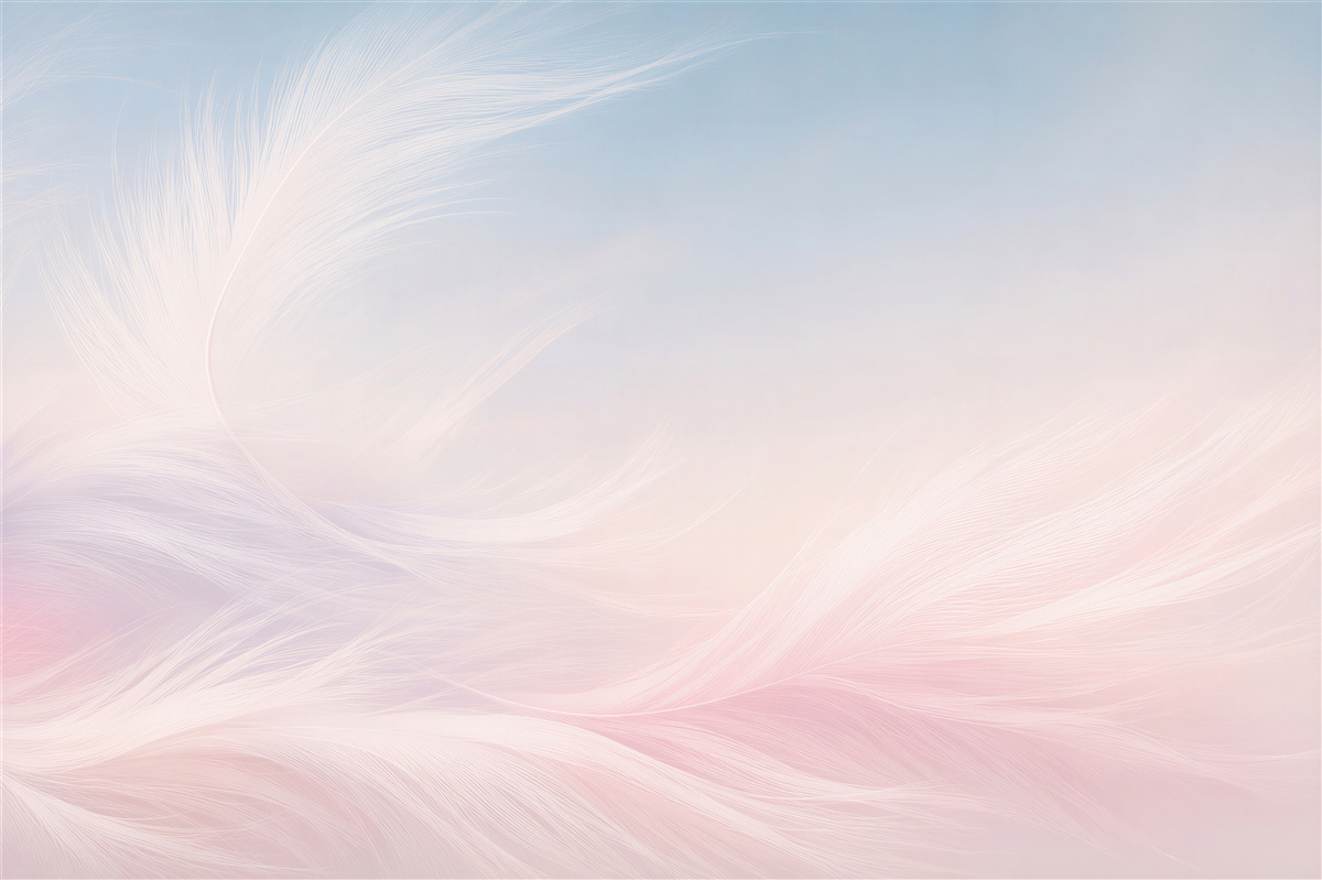 Fotobehang delicate pastelveren roze en blauw voor de slaapkamer