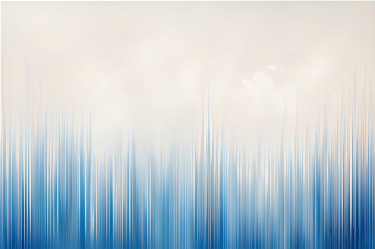 Fotobehang abstracte blauwe lichtstrepen moderne gradient