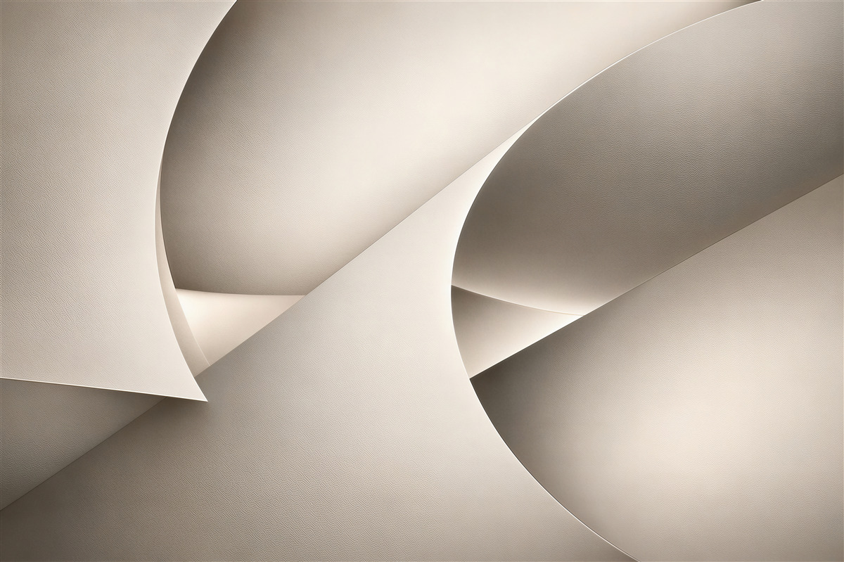 Fotobehang geometrische abstractie beige modern voor elegante interieurs