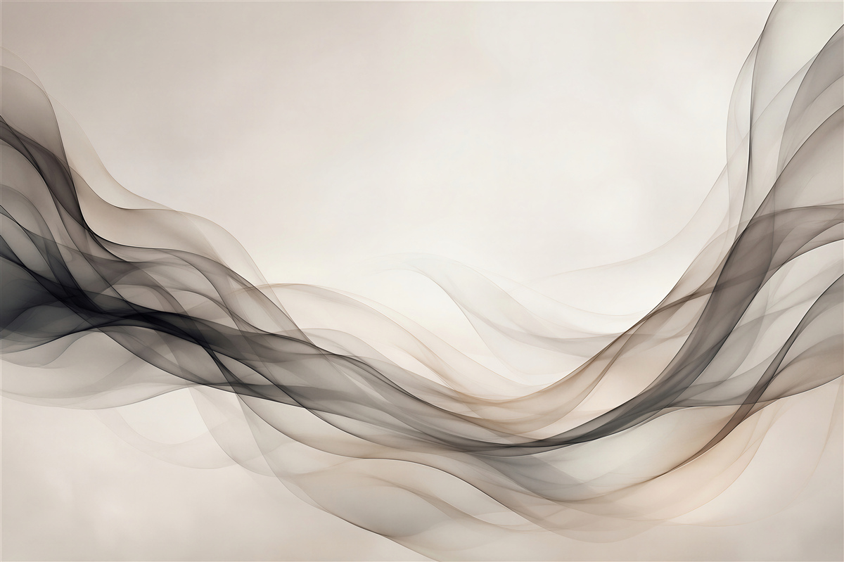 Fotobehang moderne beige en grijze abstracte golvende lijnen