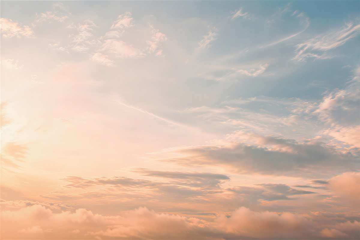 Fotobehang vroege zonsopgang aan de lucht