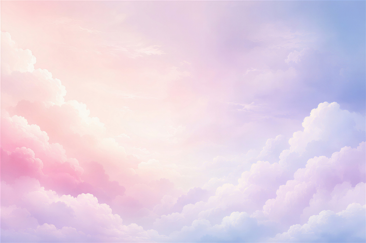 Fotobehang heldere roze en blauwe abstracte lucht