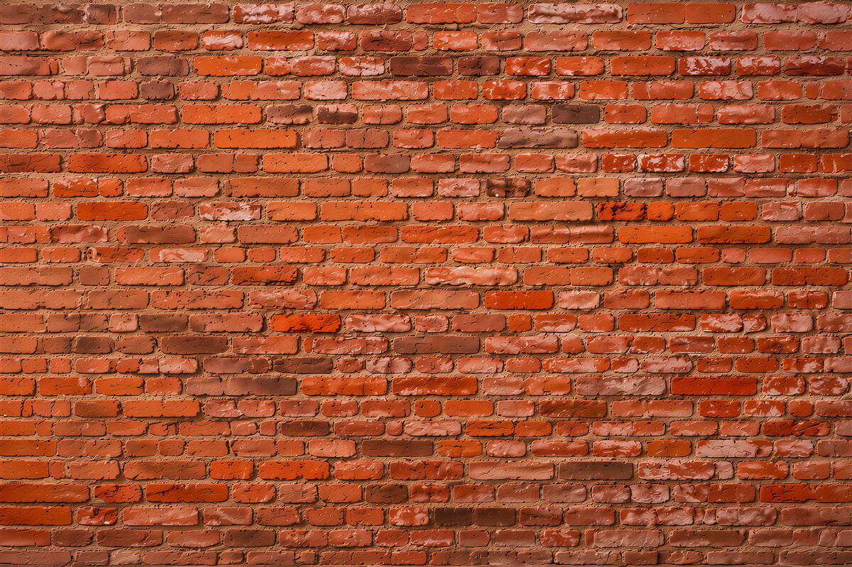 Fotobehang oude bruine bakstenen muur