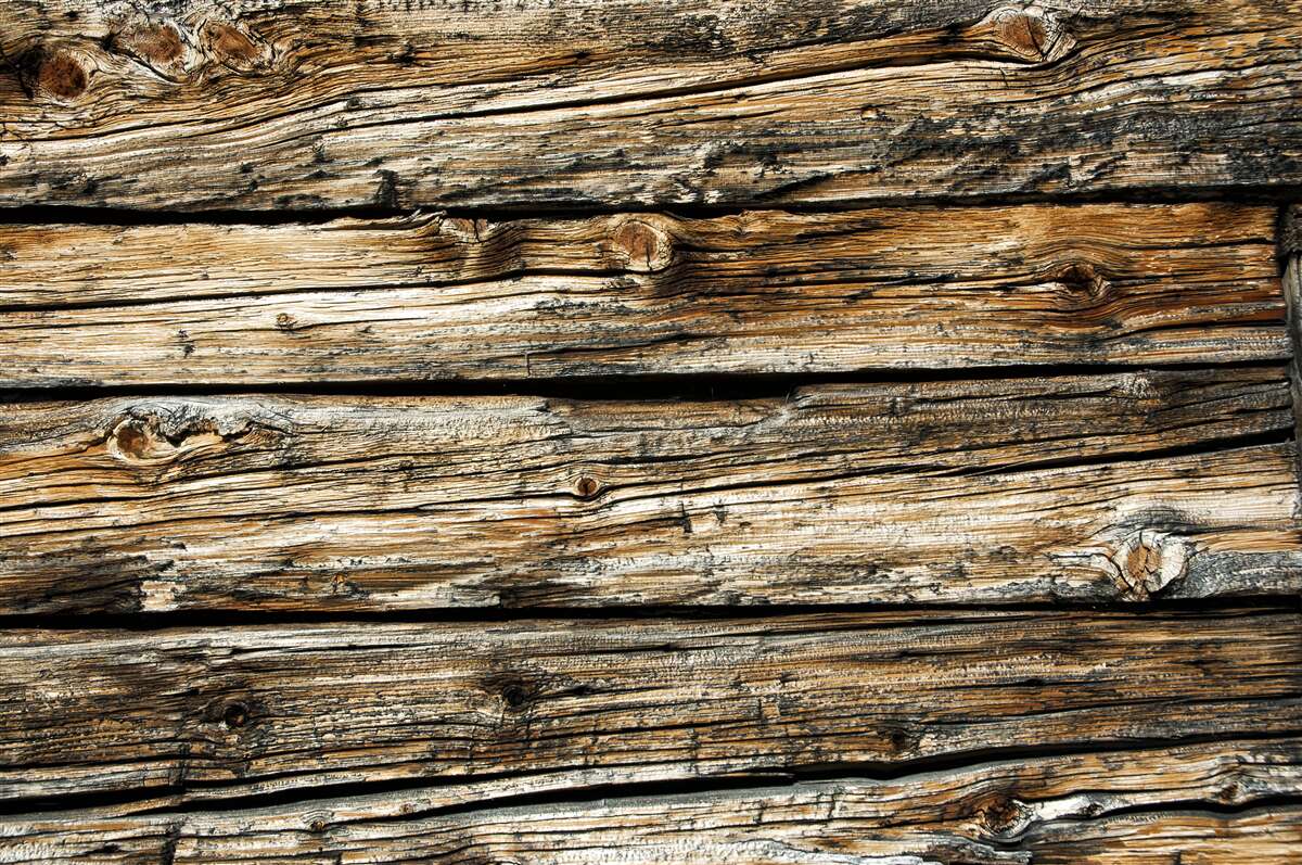 Fotobehang retro plank van echt hout
