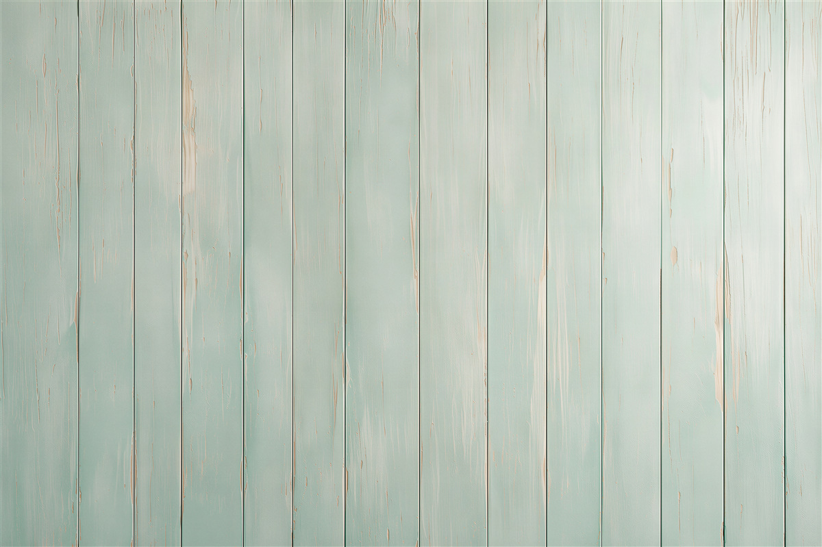 Fotobehang oude geschilderde planken van munt hout