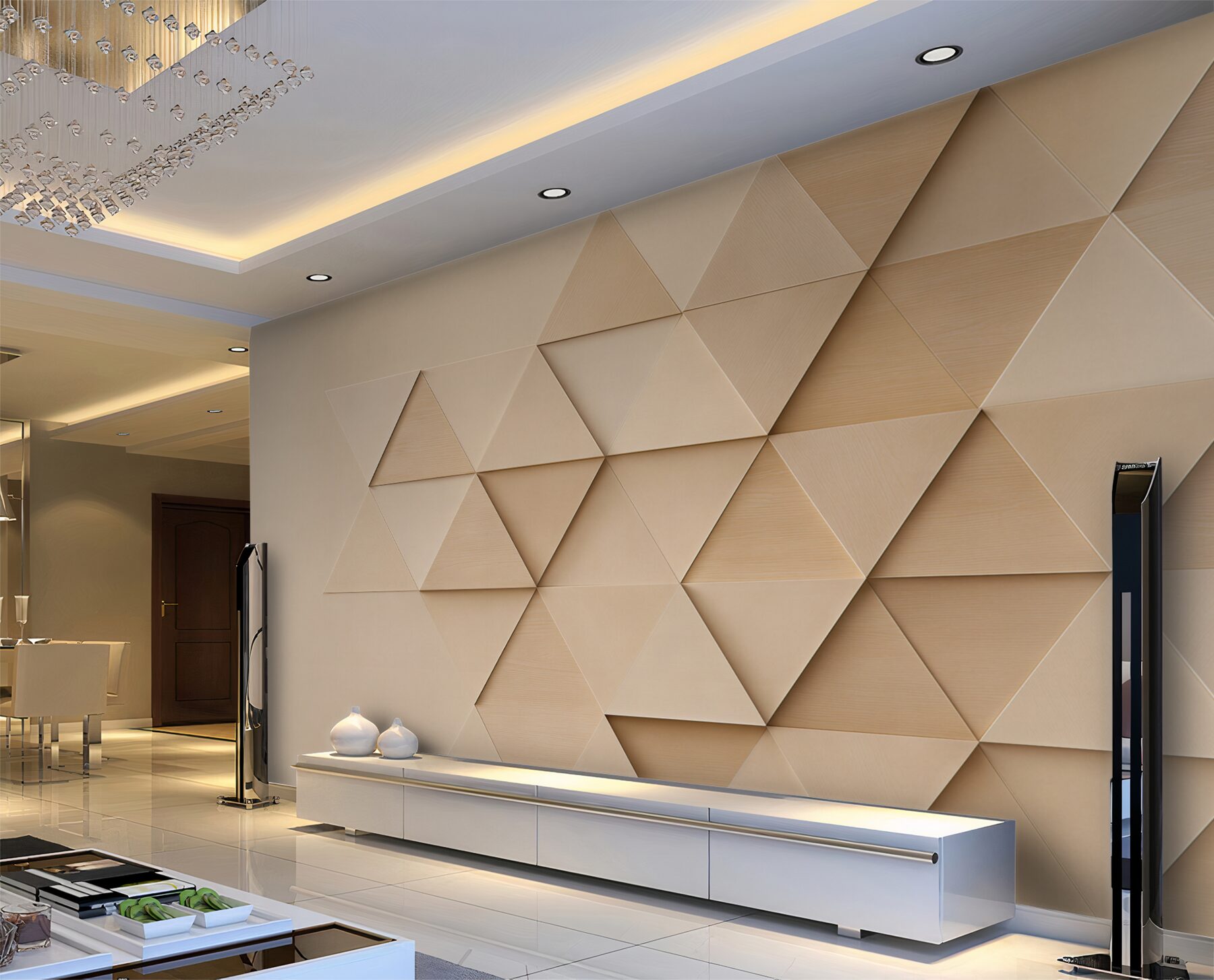 Fotobehang decoratieve houten panelen