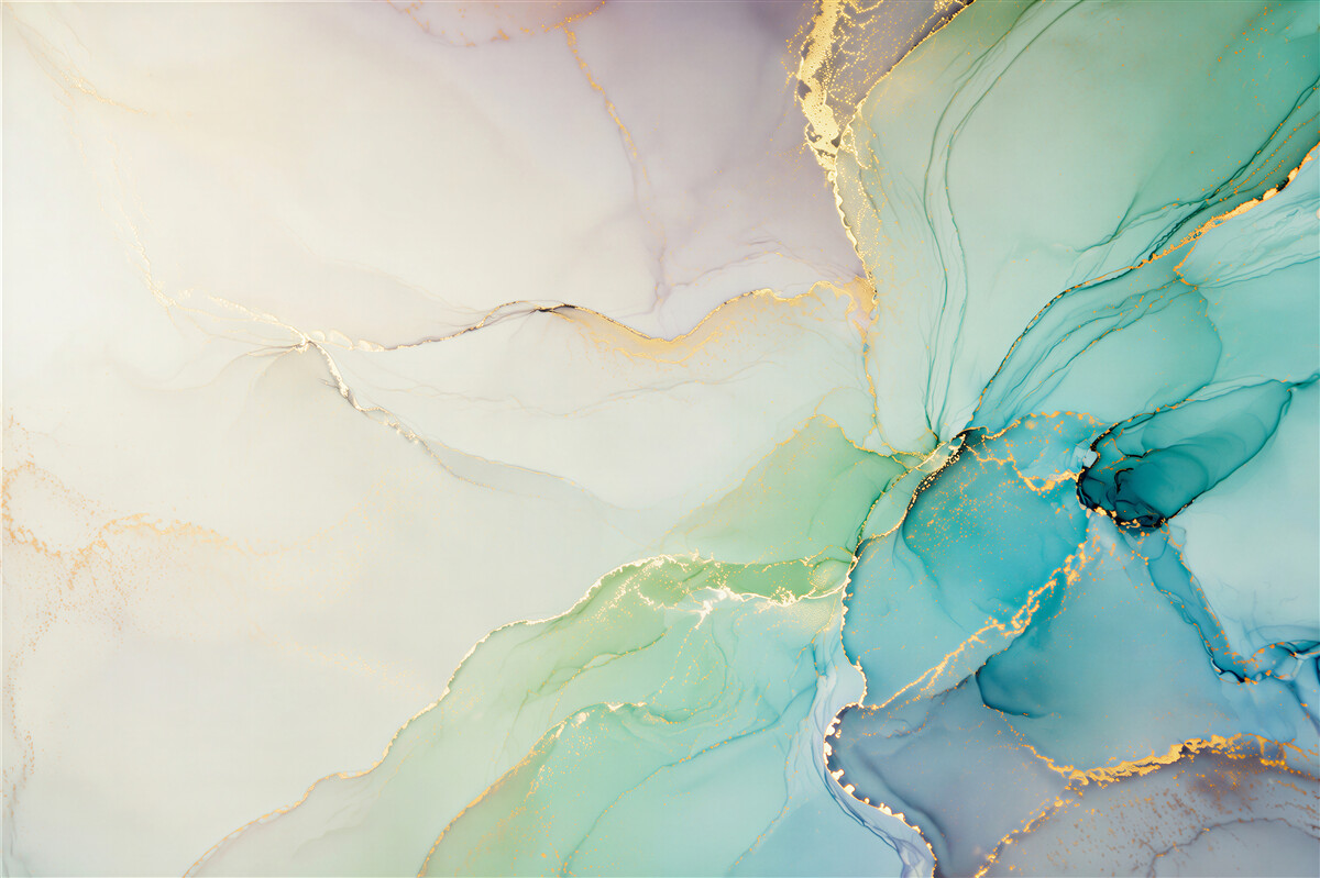Fotobehang turquoise patroon