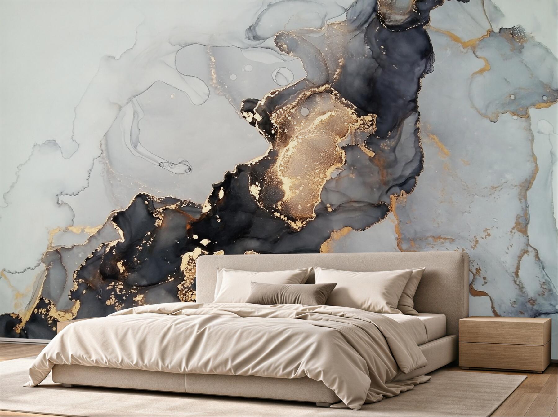 Fotobehang mooi luxe grijs en zwart achtergrond