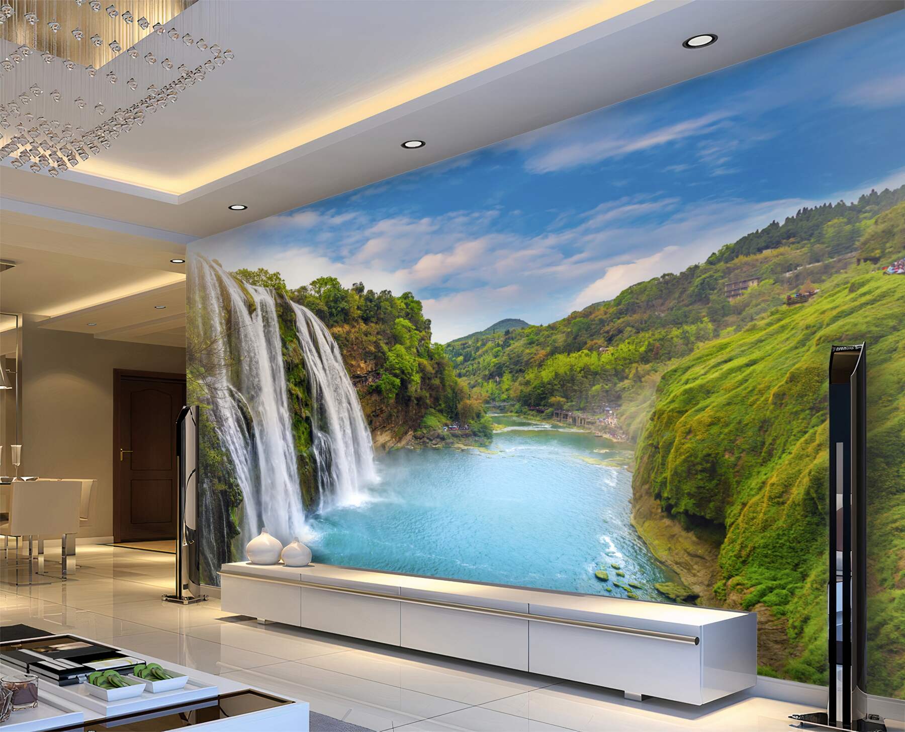 Fotobehang krachtige Huangguoshu waterval