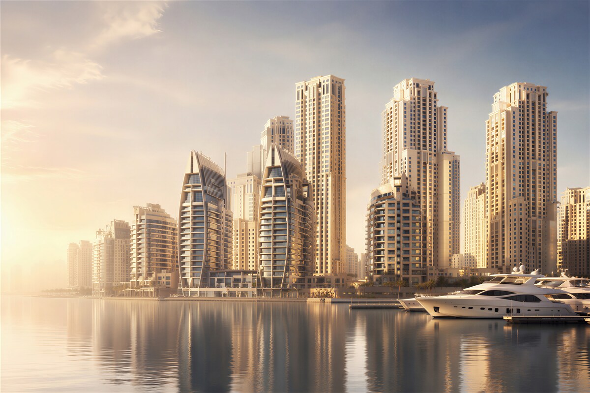 Fotobehang Nachtelijke stad Abu Dhabi