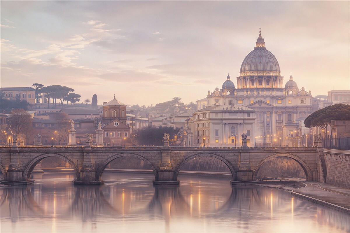 Fotobehang Rome bij schemering