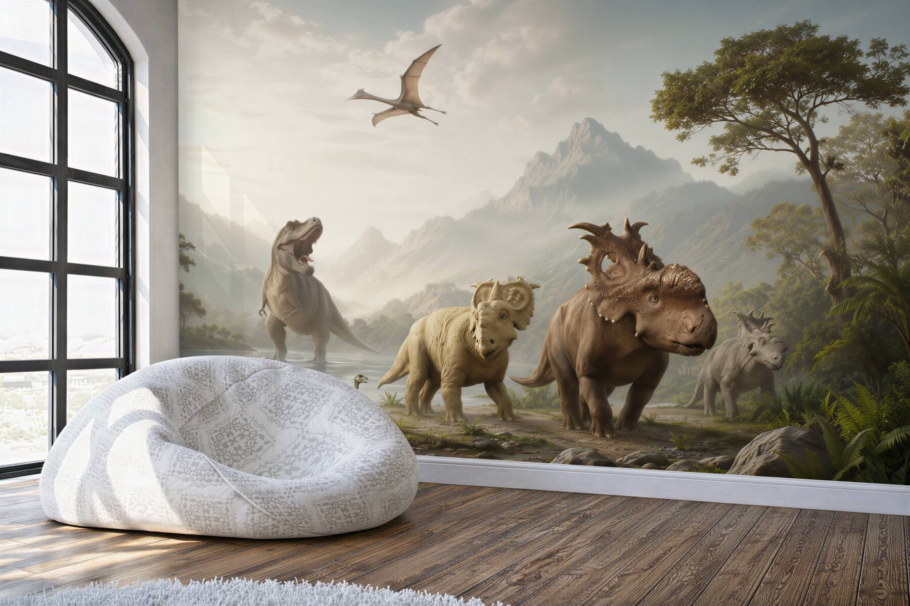 Fotobehang jurassic dinosaurussen