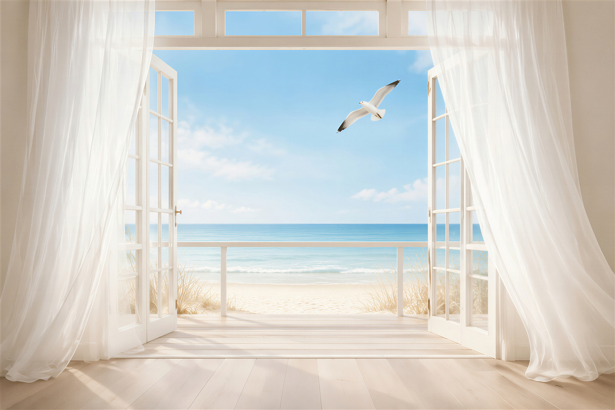 Fotobehang toegang tot een wit zandstrand