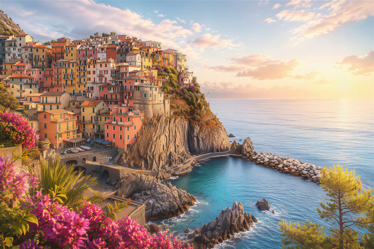 Fotobehang fantastische Cinque Terre