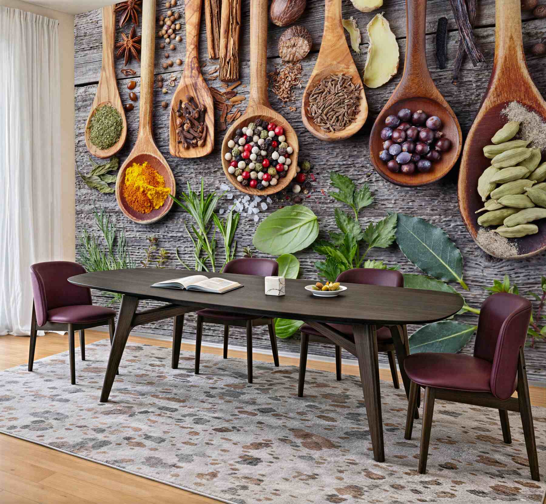 Fotobehang kleurrijke aromatische specerijen