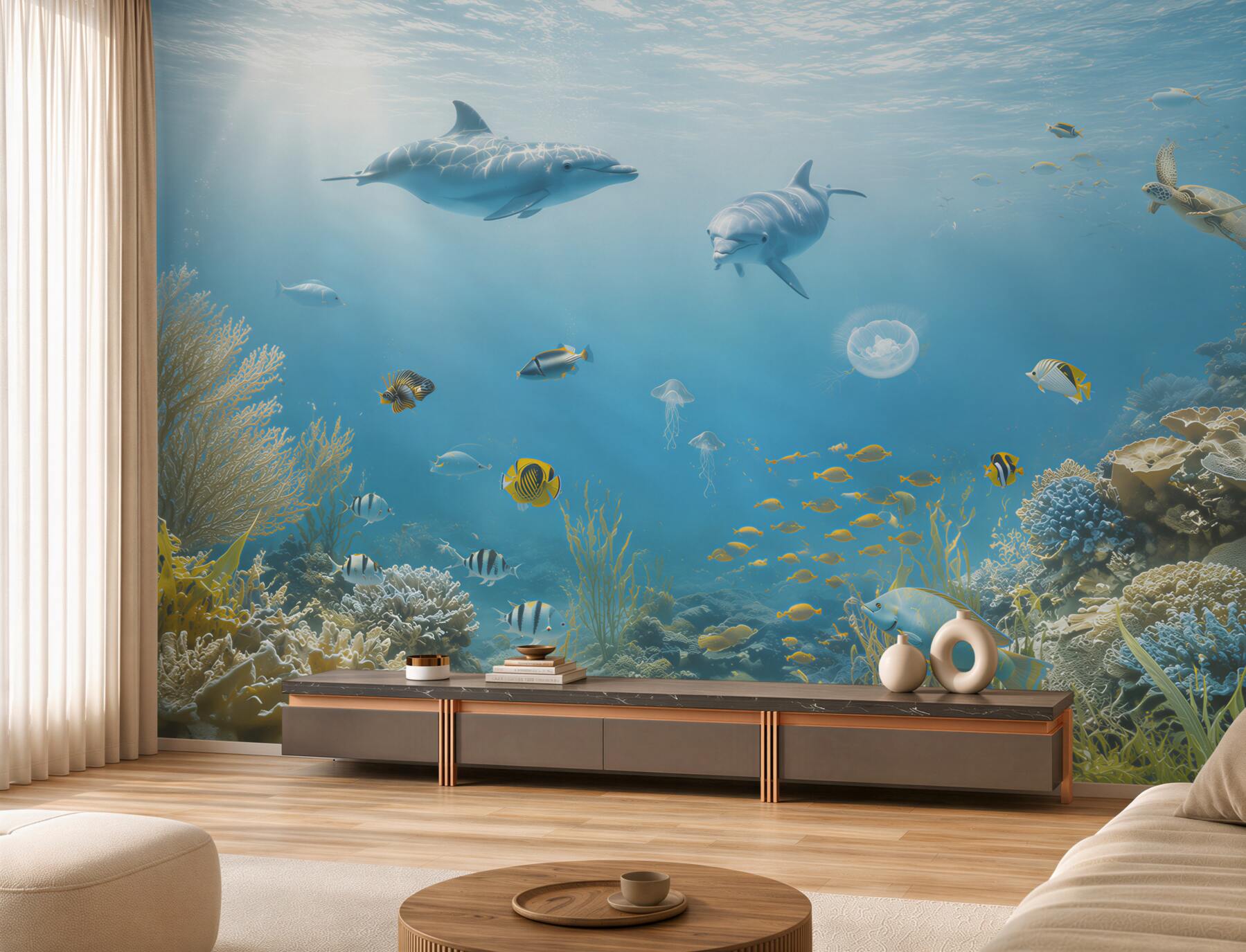 Fotobehang dieren uit de onderwaterwereld