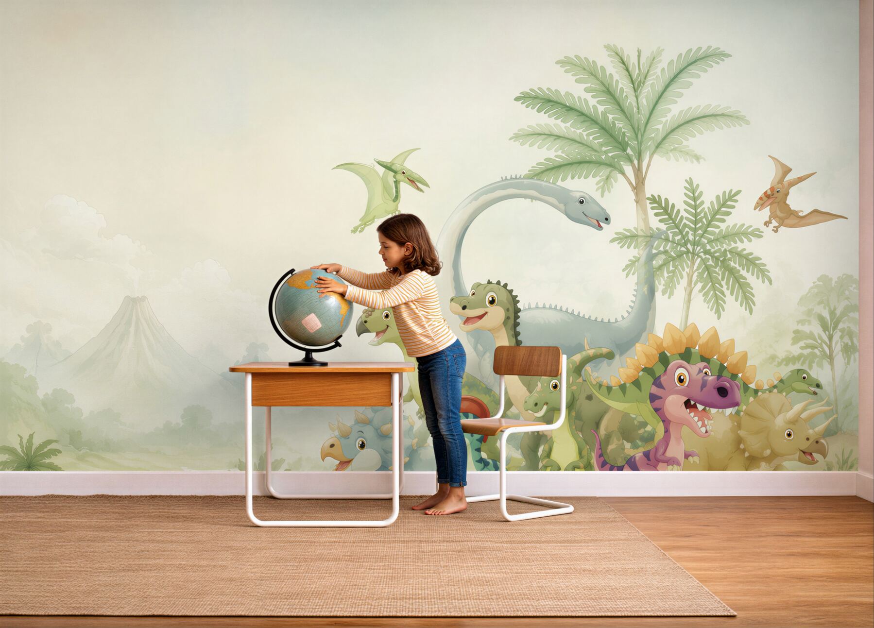 Fotobehang dinosaurussen uit tekenfilms