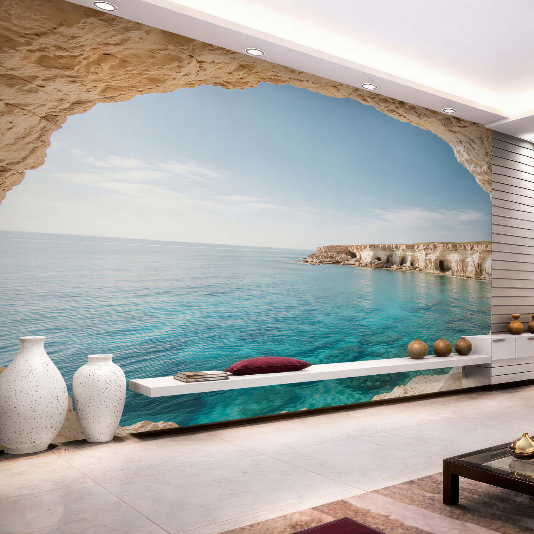 Fotobehang zeegrotten op Cyprus
