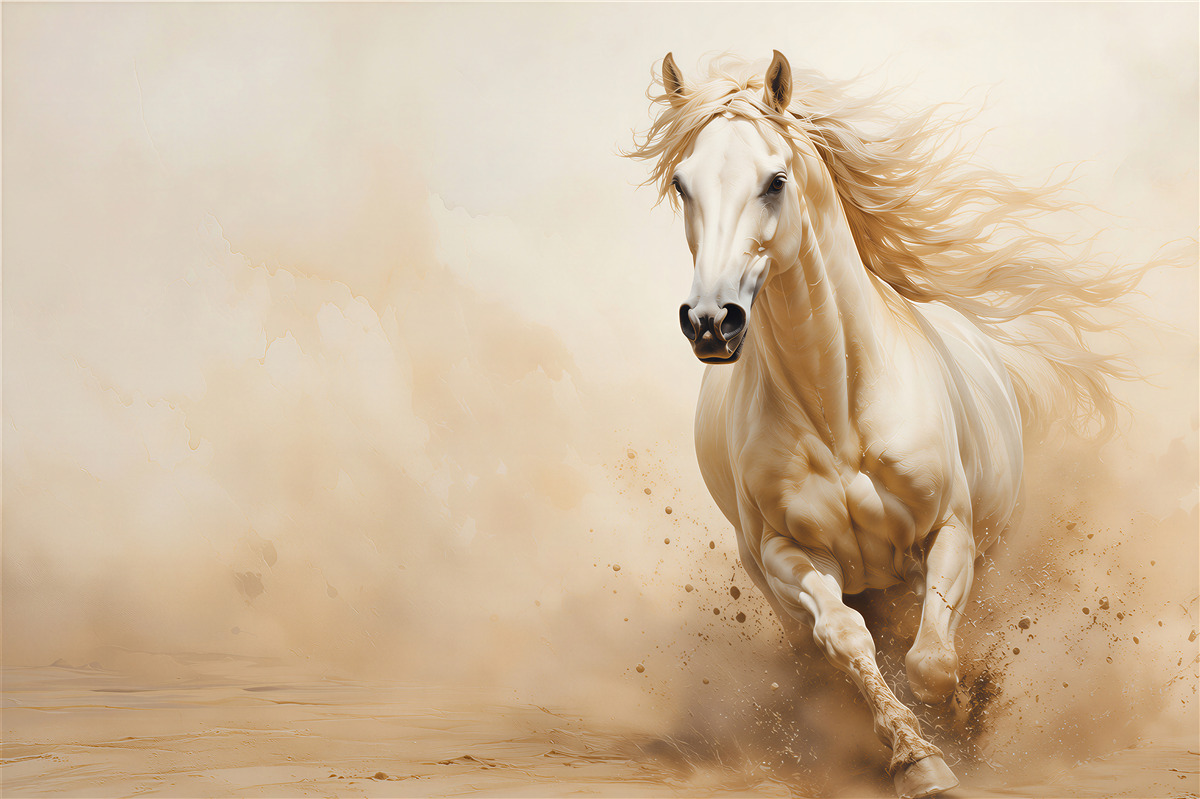 Fotobehang snelheid van het paard