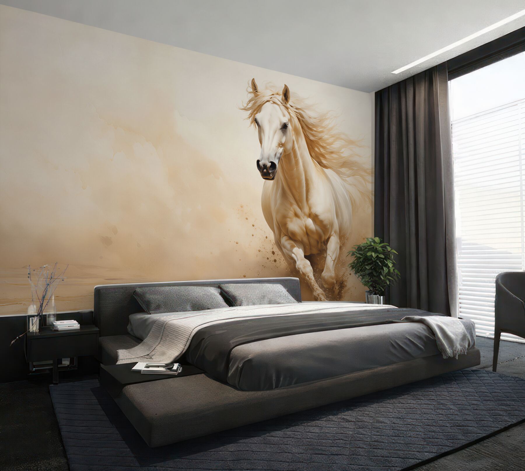 Fotobehang snelheid van het paard