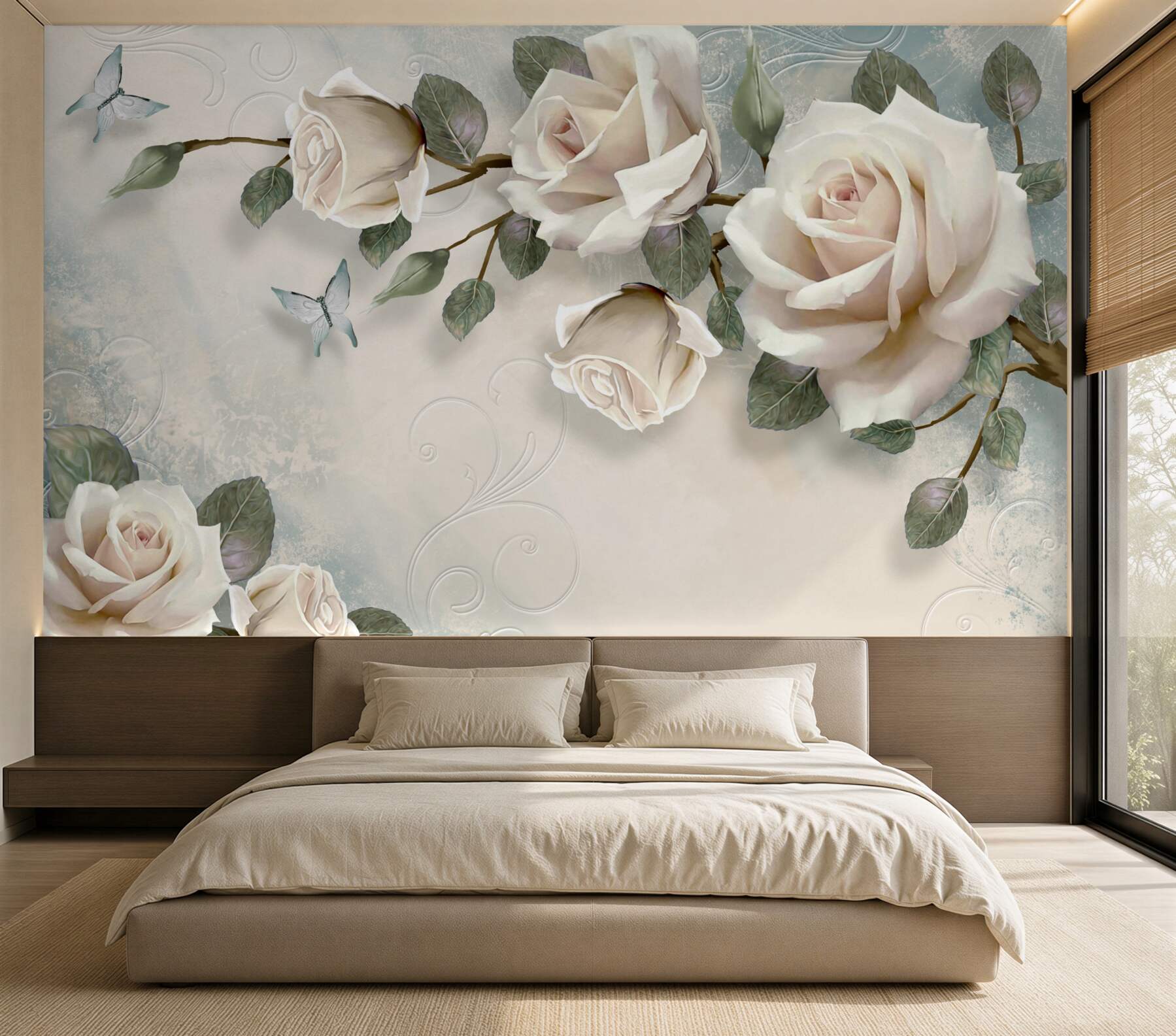 Fotobehang Grote Rozen