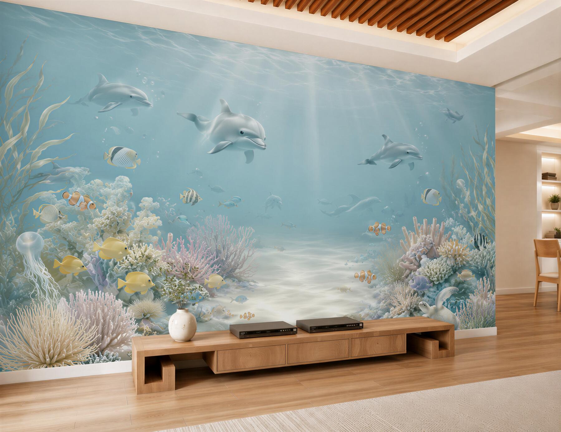 Fotobehang Aquarium, onderwater en zoetwateraquarium