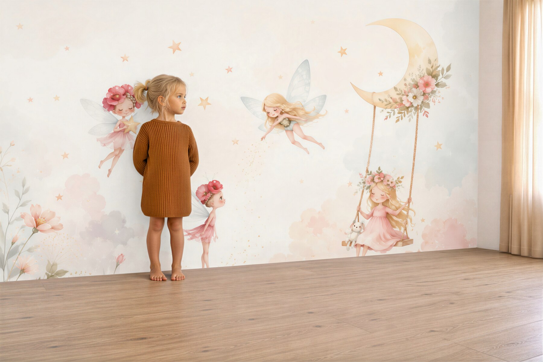 Fotobehang Feeënbloemen