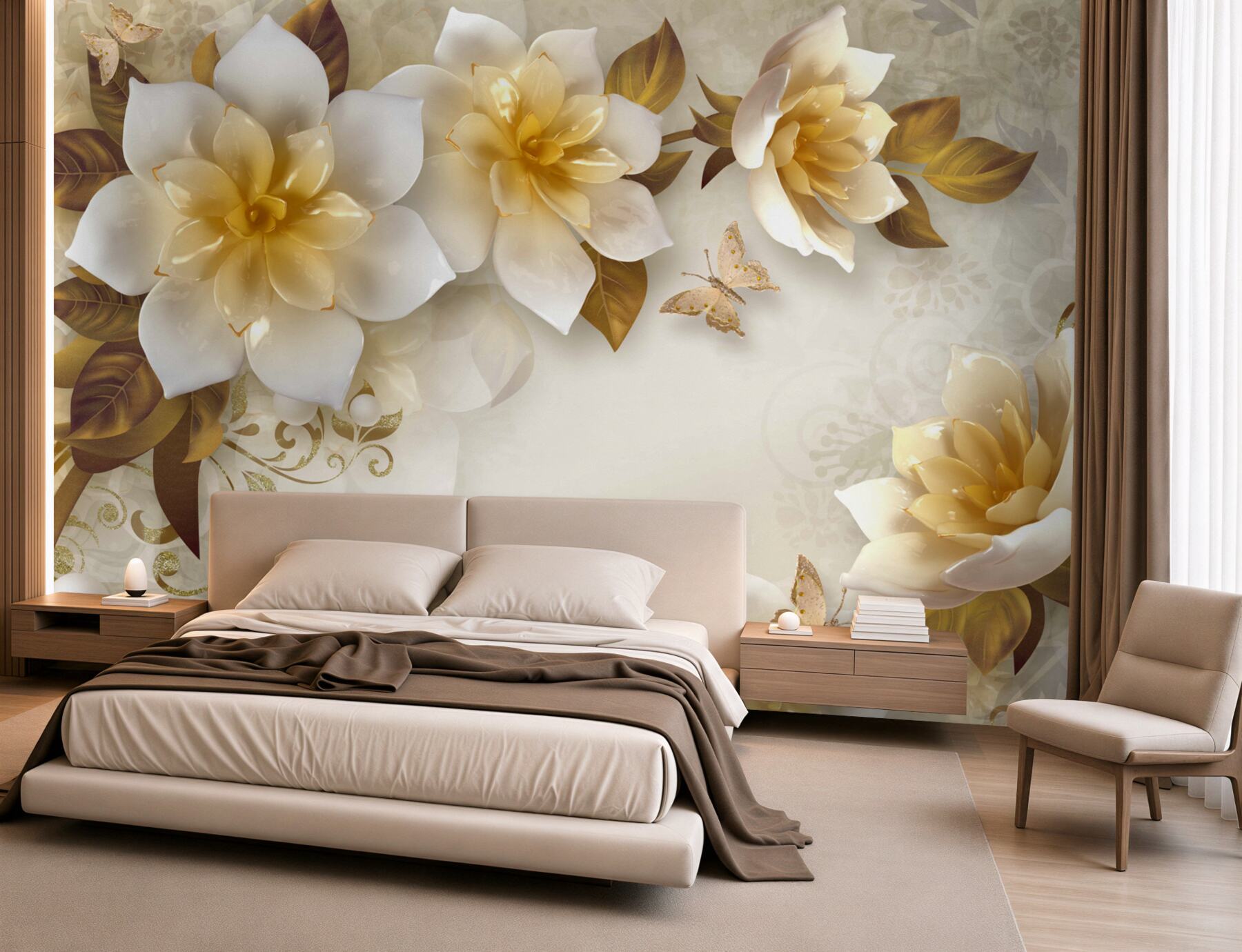 Fotobehang PORSELEIN BLOEMEN